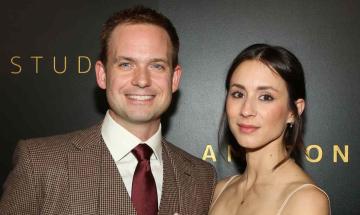 'Suits' star Patrick J. Adams welcomes third baby with wife Troian Bellisario