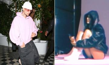 Hailey Bieber stuns in Justin Bieber’s fashion brand moody teaser