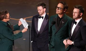 Robert Downey Jr, Chris Evans steal spotlight with fun banter at Oscars 2026