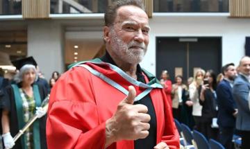 Arnold Schwarznegger receives honorary doctorate in Ireland 