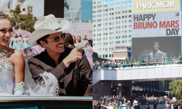 Bruno Mars gets Las Vegas street named after him, dad sends unexpected text